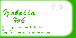 izabella hok business card